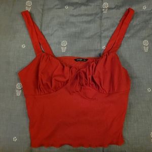 Red Crop Top